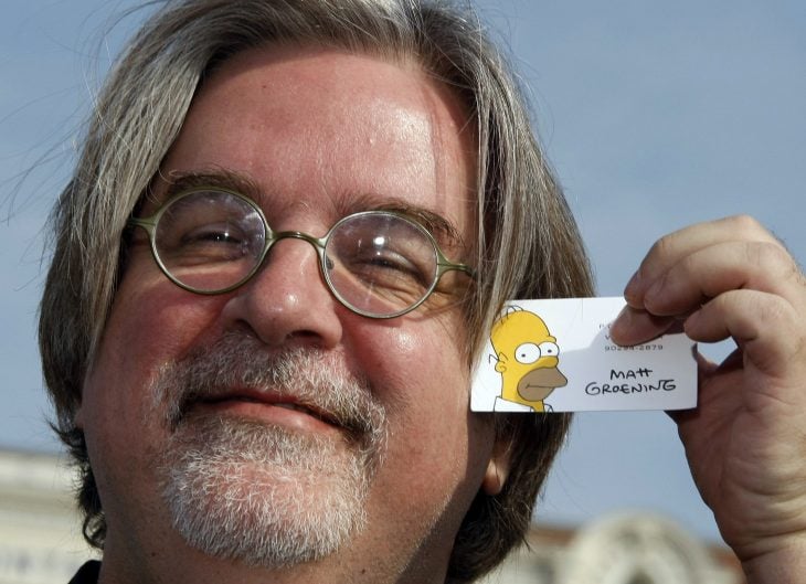 Matt Groening con credencial