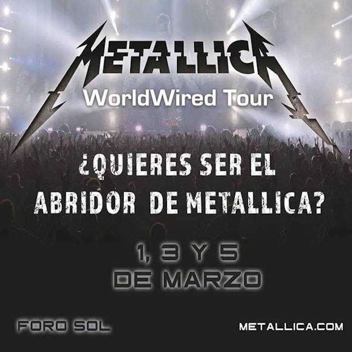 Convocatoria de Metallica