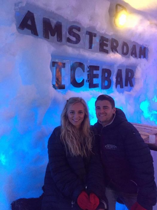 Jessica y Rich ice bar