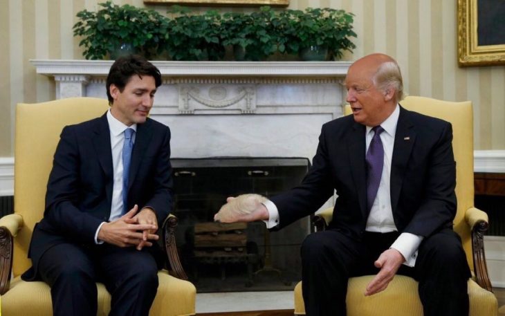 Trudeau y Trump en Batalla de Photoshop