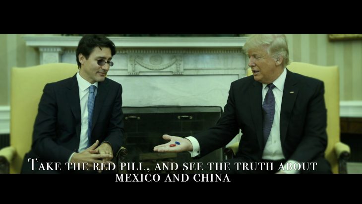 Trudeau y Trump en Batalla de Photoshop