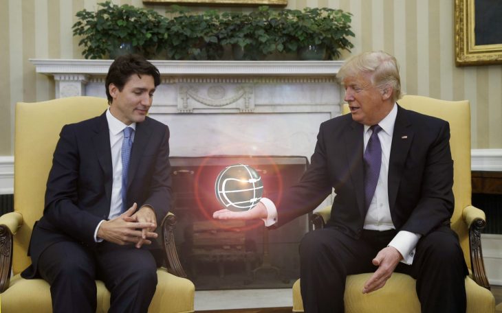 Trudeau y Trump en Batalla de Photoshop