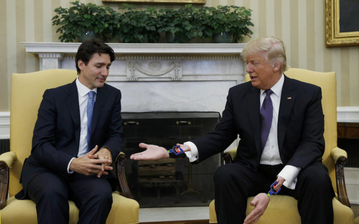 Trudeau y Trump en Batalla de Photoshop