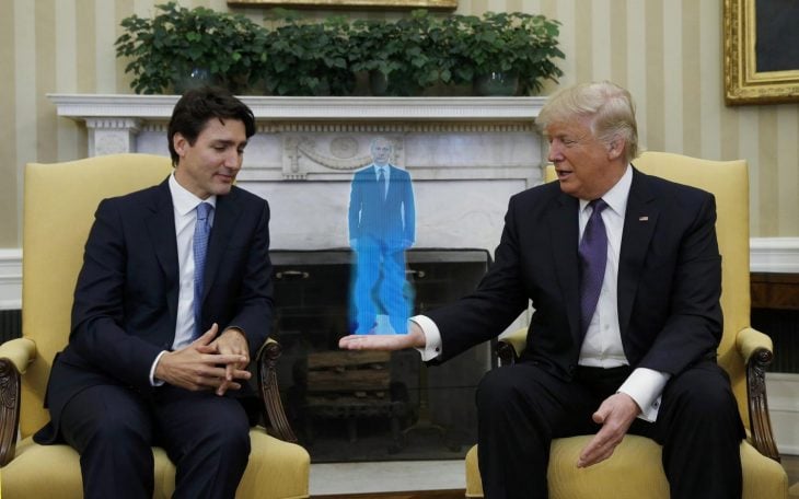 Trudeau y Trump en Batalla de Photoshop