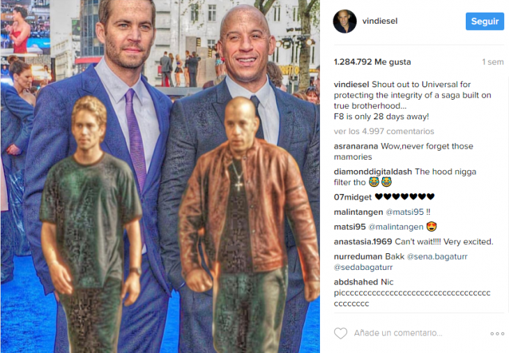 Vin Diesel llora al recordar a Paul Walker