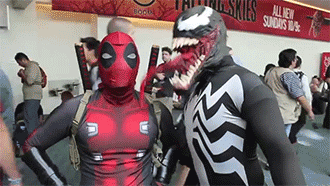 Venom deadpool gif