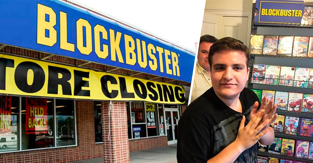 Crearon una réplica de BlockBuster para su hijo