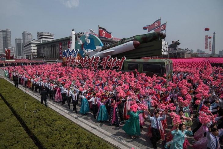 Desfile militar en Corea del Norte