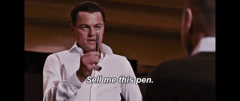 Gif Dicaprio Sell me this pen