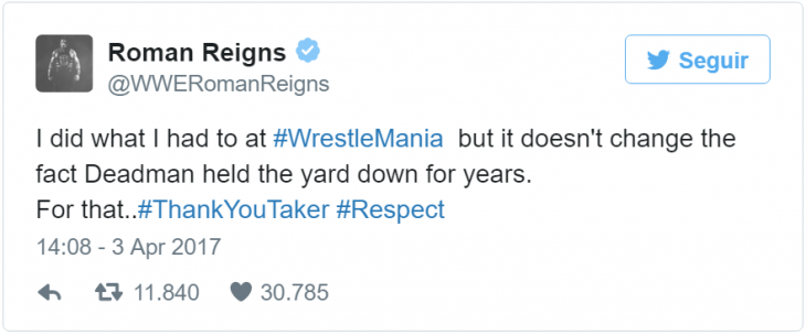 roman regins tweet