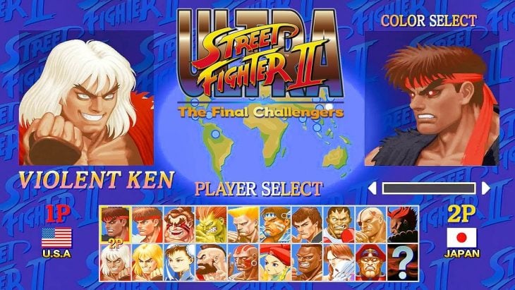 Pantalla de Ultra Street Fighter II: The Final Challengers