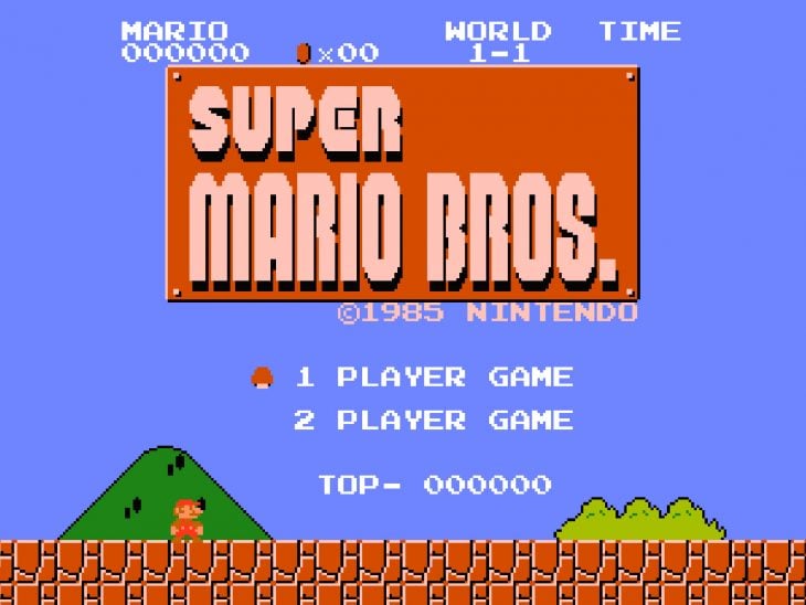 Pantalla de Super Mario Bros