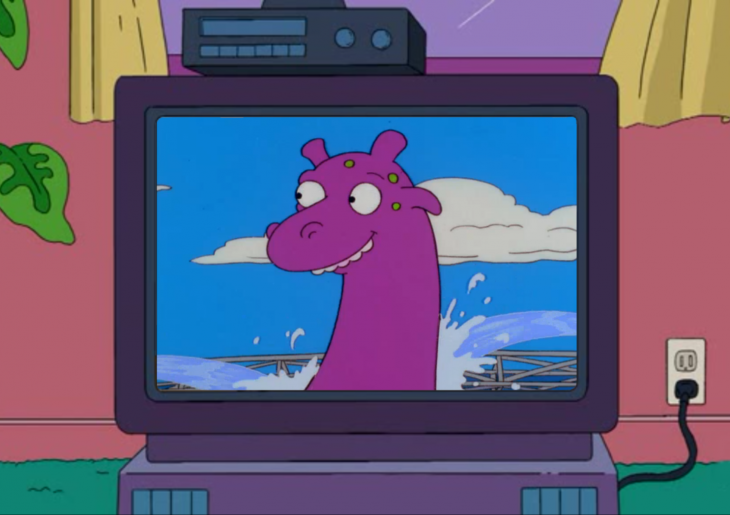 Nessie the simpsons Monstruo del lago ness