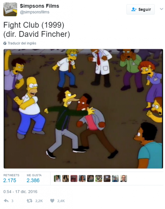 club de la pelea simpsons