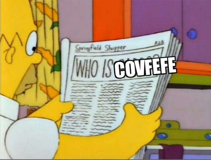 covfefe homero simpson