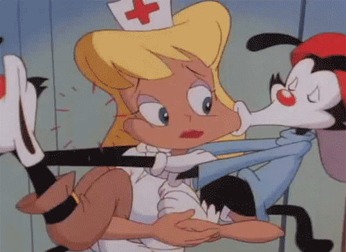 gif Hola enfermera Los Animaniacs