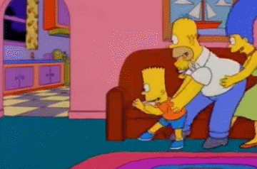 Gif No Vives de Ensalada Los Simpson