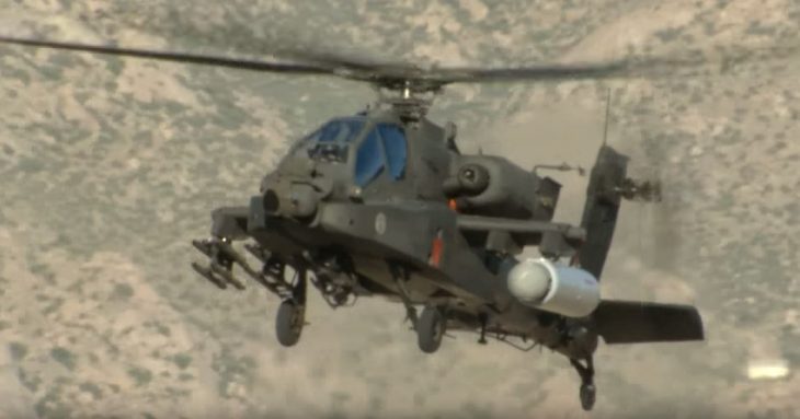 Helicóptero con láser 