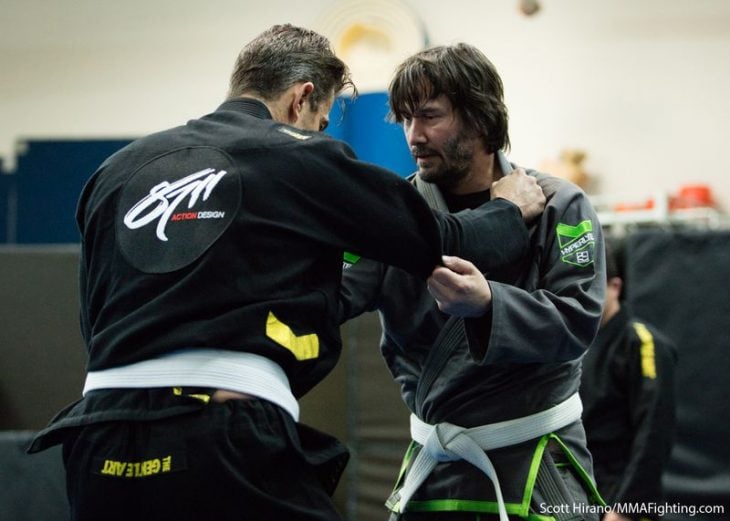 Entrenamiento keanu Reeves