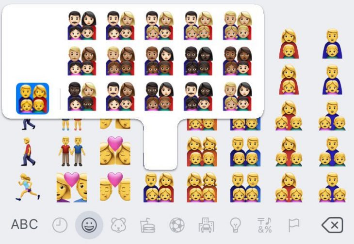 Emojis de familia