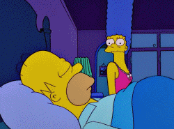 Homero roncando