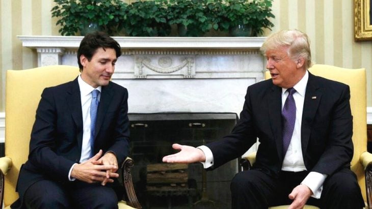 apretón trump trudeau