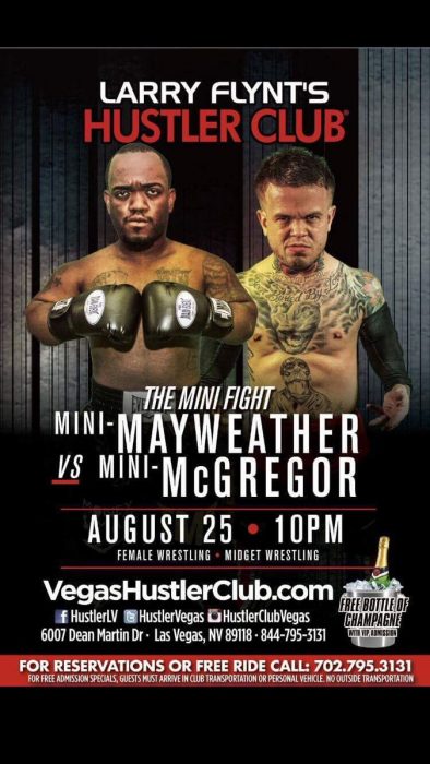 Cartel miniMayweather vs miniMcGregor