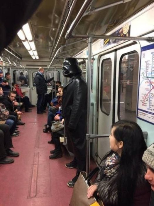 Fotos curiosas en el Metro