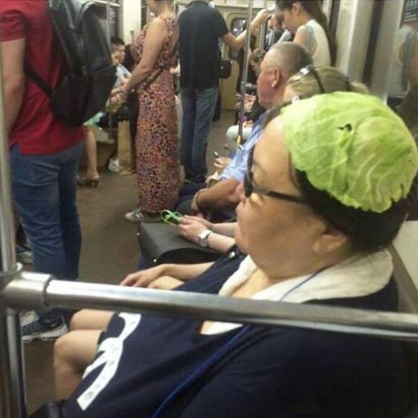 Fotos curiosas en el Metro