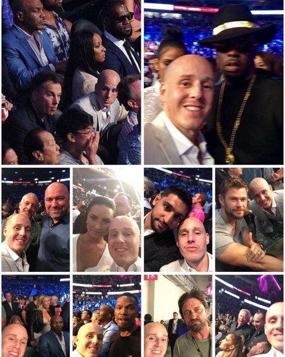 Fotos en pelea de Mayweather