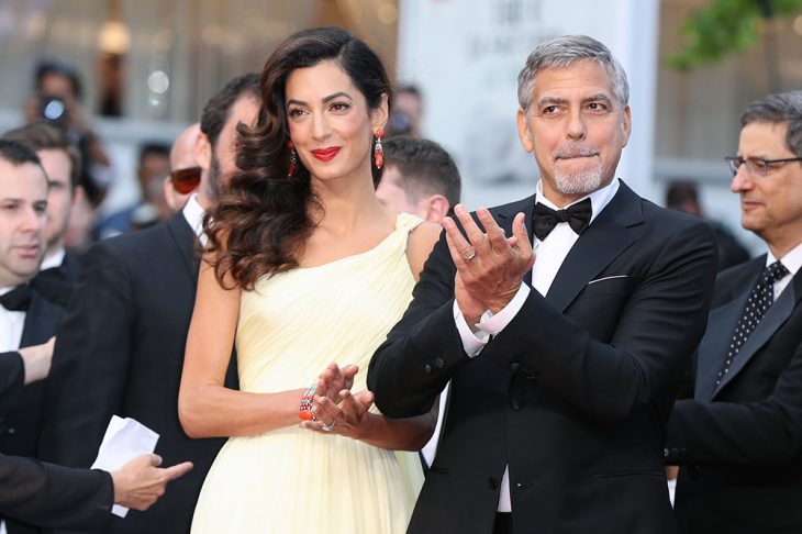 George Clooney y su esposa