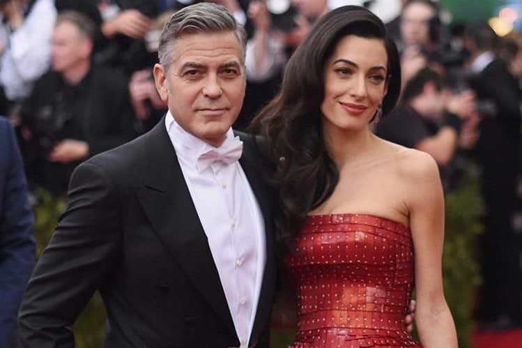 George Clooney y su esposa