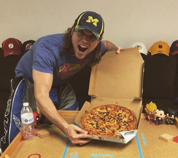 Brian Northrup come pizza durante un año