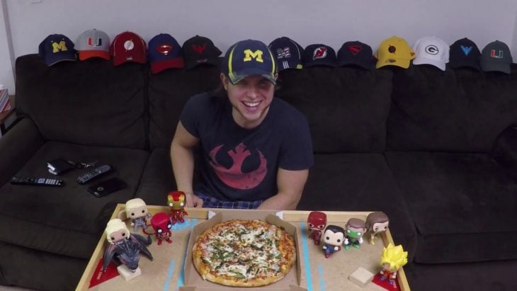 Brian Northrup come pizza durante un año