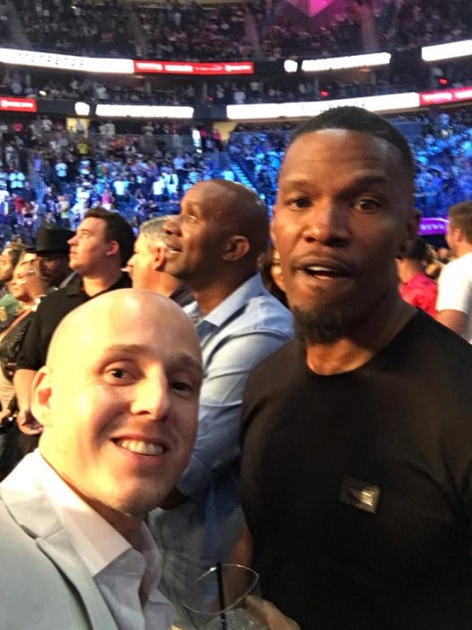 Selfies en pelea de Mayweather