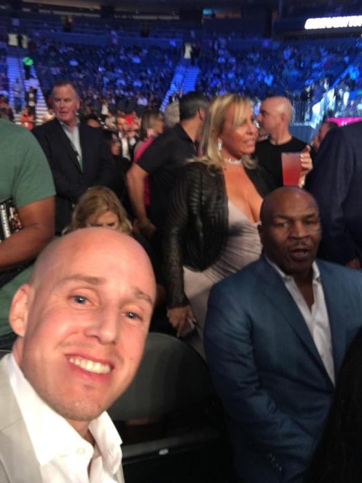 Selfies en pelea de Mayweather