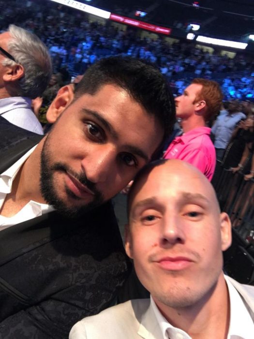 Selfies en pelea de Mayweather