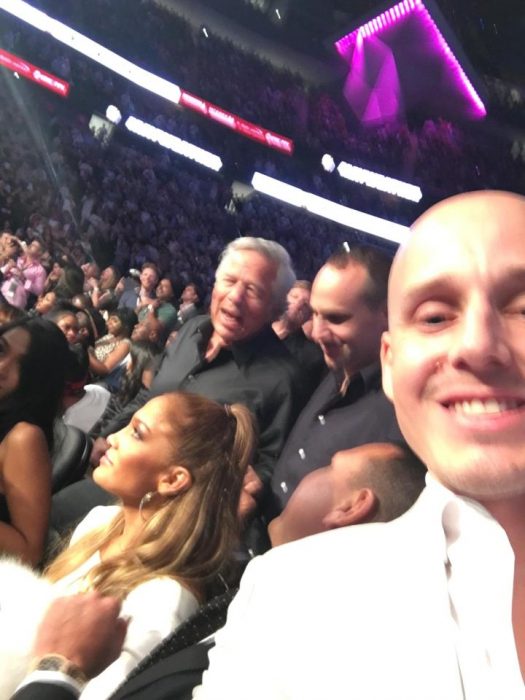 Selfies en pelea de Mayweather