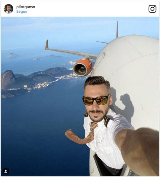Piloto selfie