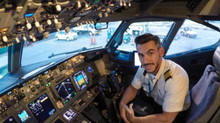 piloto selfie