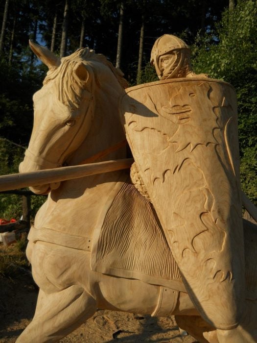 Grandes esculturas en madera