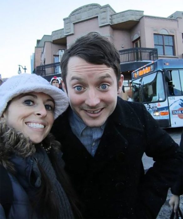 Elijah Wood con sus fans