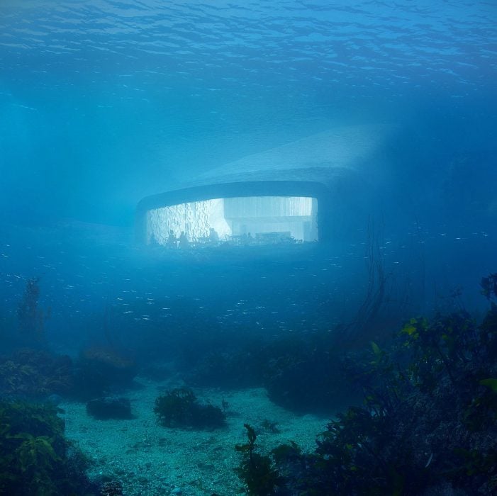 Restaurante bajo del mar