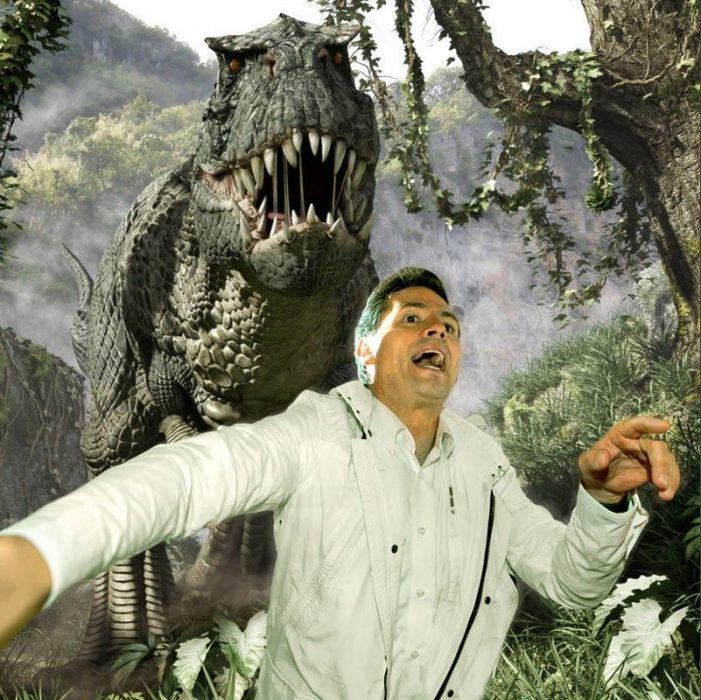 peña nieto meme dinosaurio