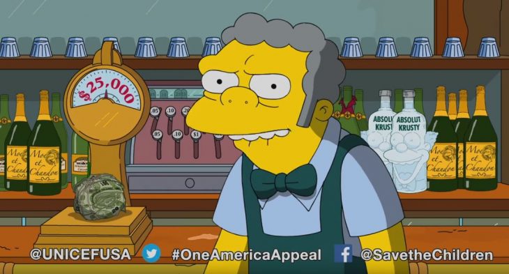 Moe de Los Simpson dona 25 mil a Puerto Rico