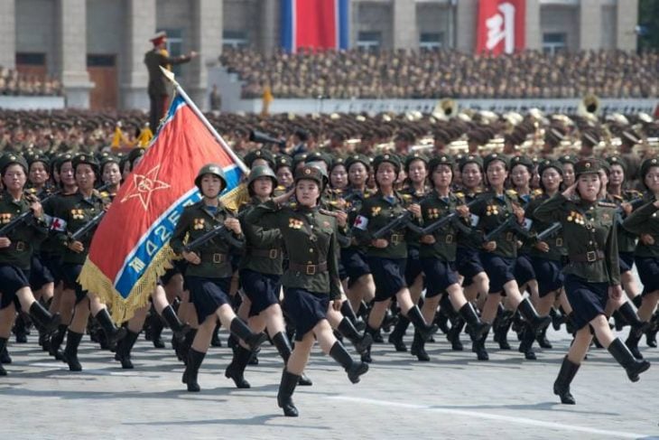 Desfile militar en Corea del Norte