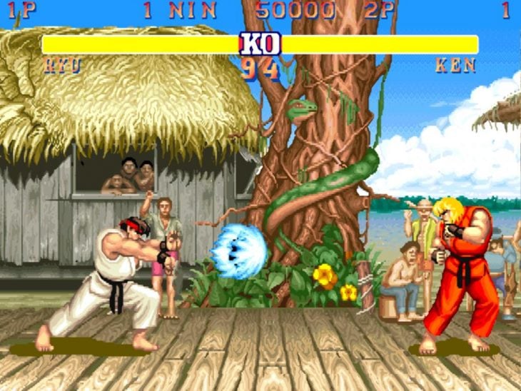 Escena de Street Fighter