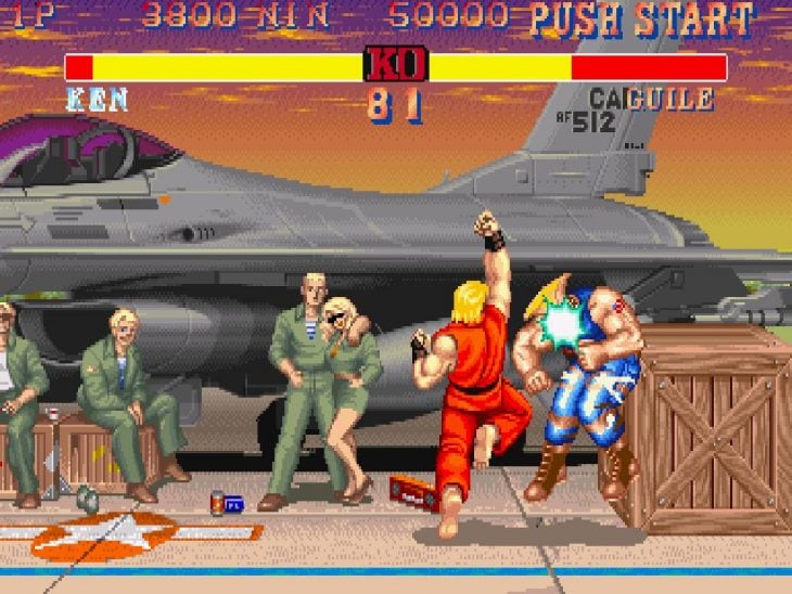 Escena de Street Fighter