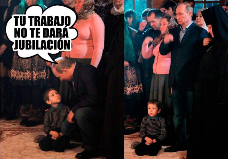 putin asusta niño