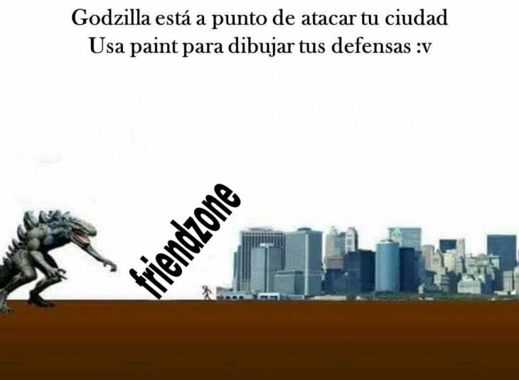 godzilla meme proteje ciudad